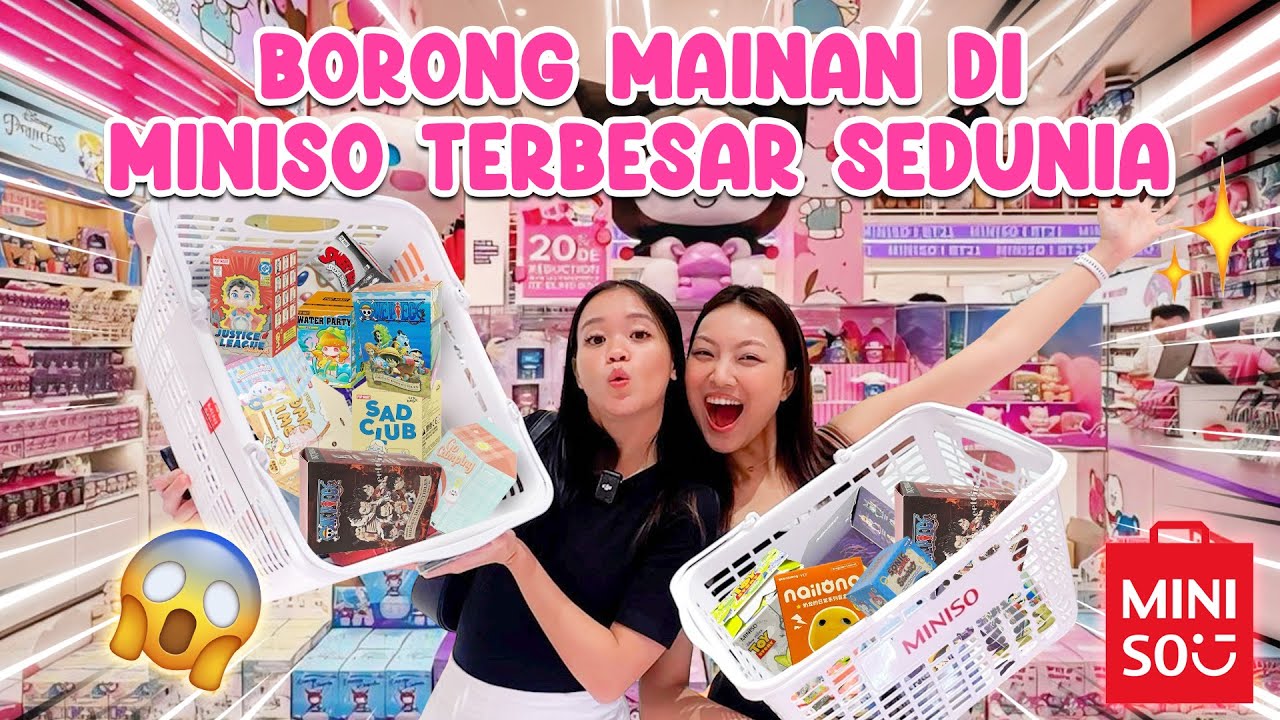 BORONG MAINAN DI MINISO TERBESAR DIDUNIA ?! 😱🤯 SURGANYA BLINDBOX, SANRIO, BONEKA 🥳