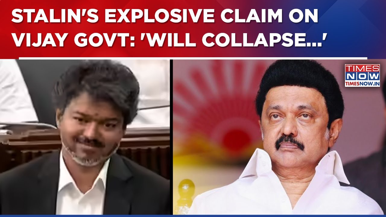 MK Stalin Predicts Vijay Govt's Fall In 6 Months; DMK-TVK Political War Escalates