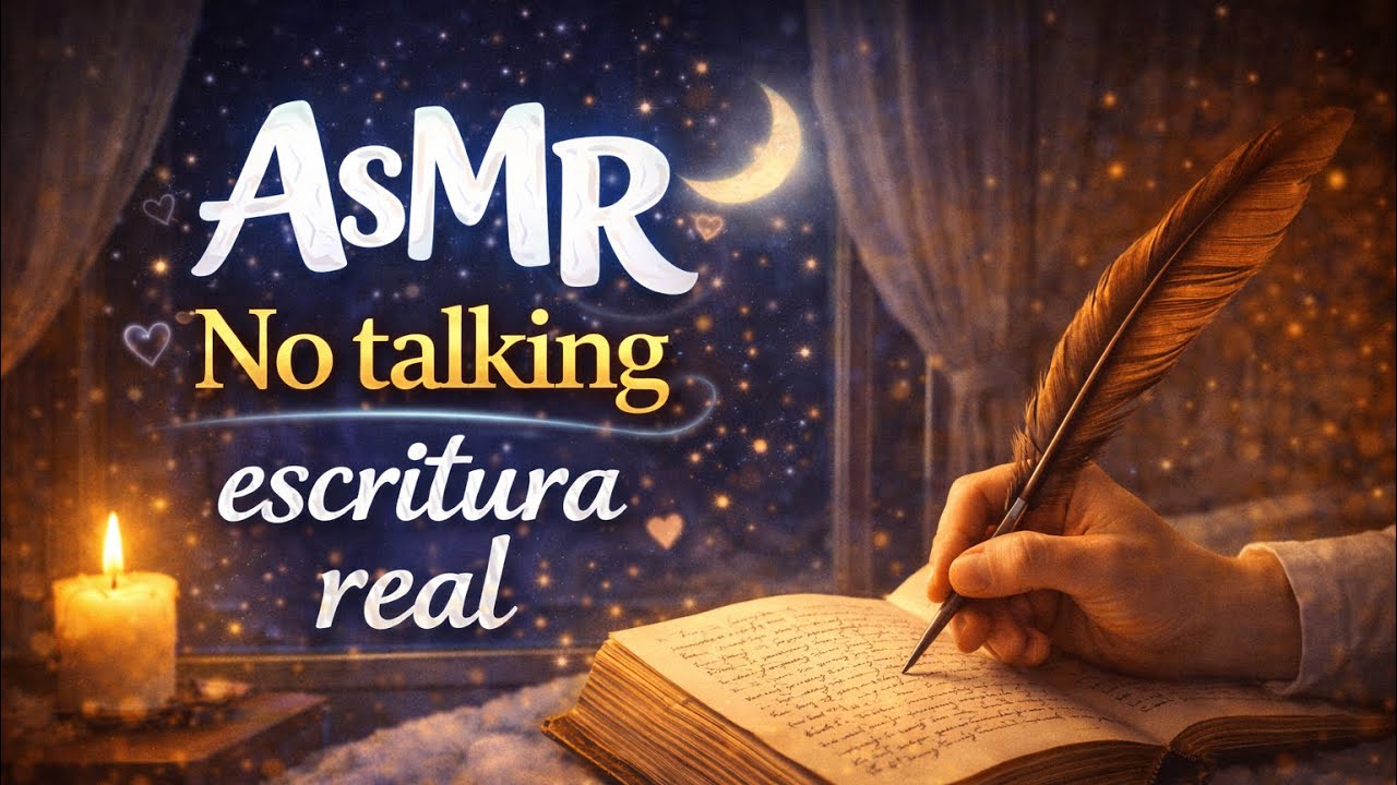 ASMR Escritura Real ✍️ | Sonido de Pluma • Pantalla Negra • No Talking 1 Hora