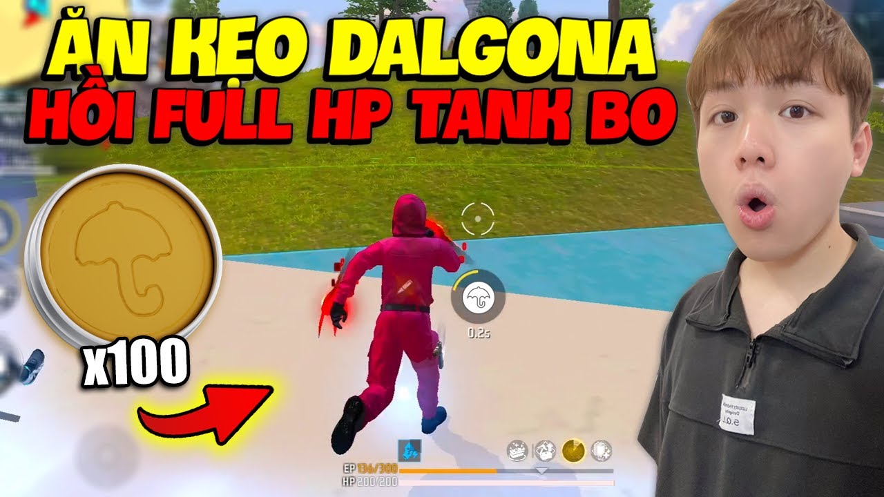 Supi Sử Dụng Kẹo Dalgona Hồi Full HP Tank Bo Cân 4 Leo Thách Đấu Tử Chiến Squid Game Và Cái Kết