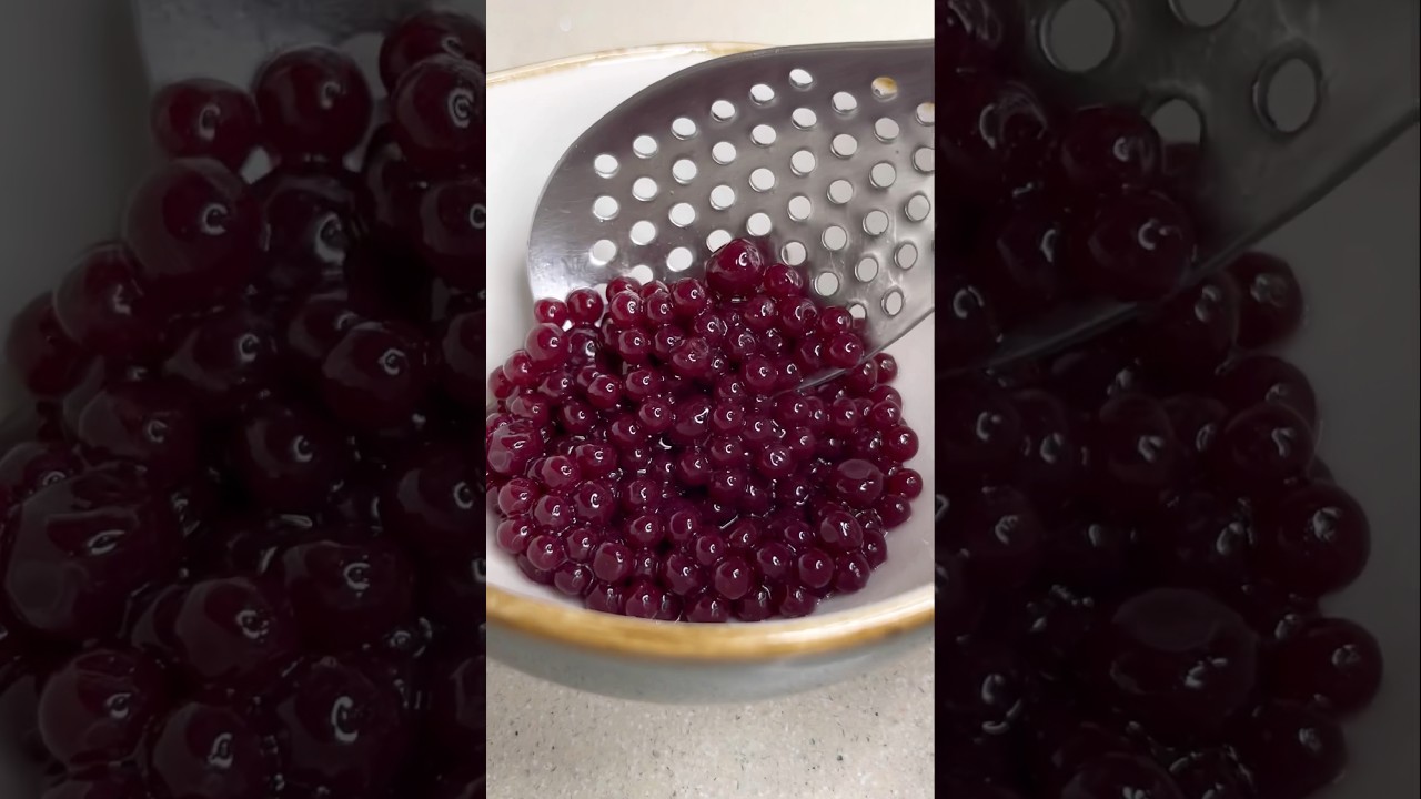 Perlas de ar&aacute;ndanos (por cada 100 ml 1 gr de Agar) #recetas #cocina #chef #youtube #altacocina