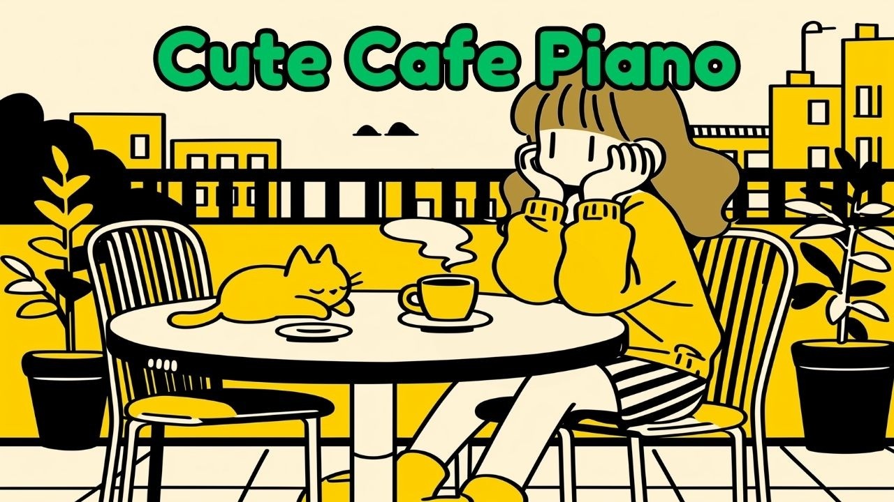 Cute Cafe Piano | Тёплый кофе и игривое пианино для светлого утра ☕ Музыка для учёбы и работы