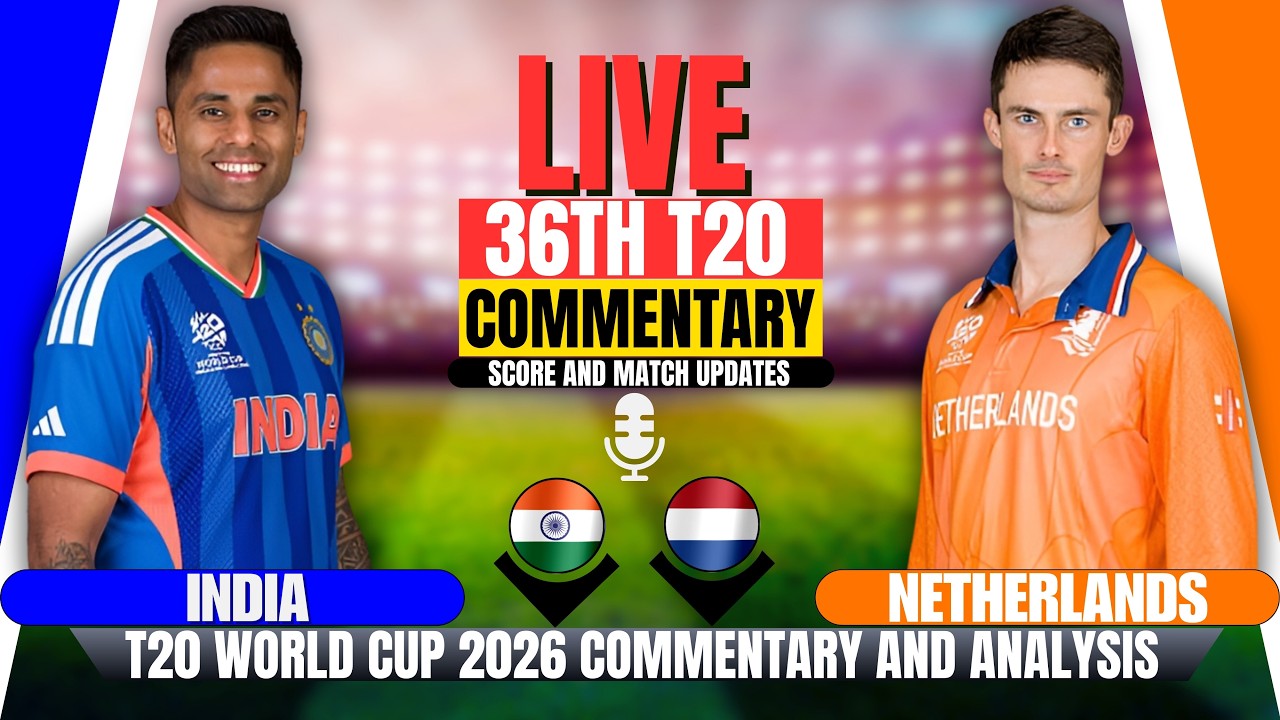 Live: India vs Netherlands T20 World Cup | 36th T20 | Match Analysis | Ned vs Ind Match Today