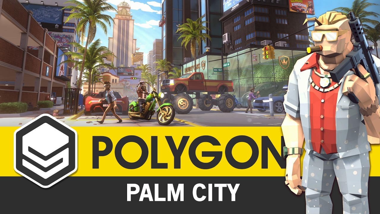 POLYGON Palm City (Trailer) - 3D Art for Games by #SyntyStudios