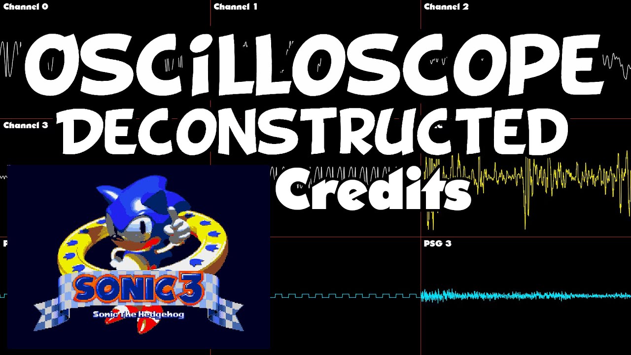 Sonic 3 (Nov 1993 Beta) - Credits - Oscilloscope Deconstruction