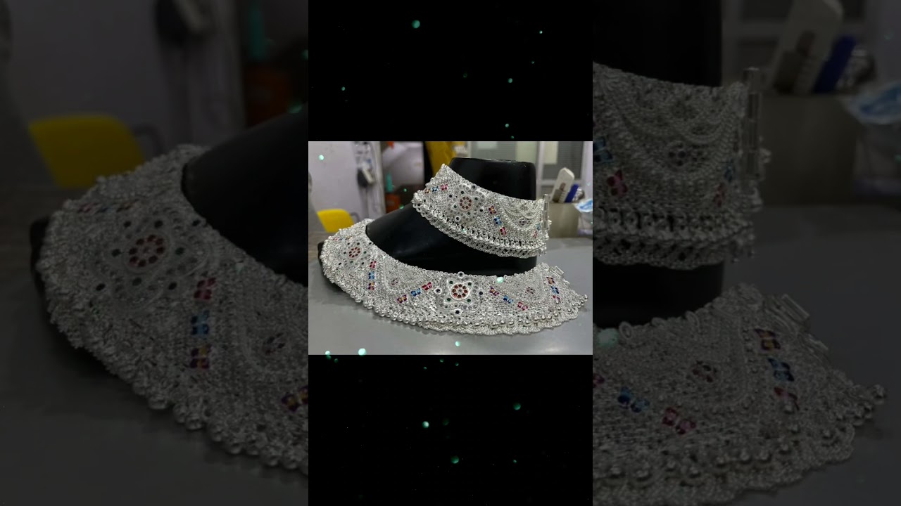 Silver Gola Payal Design ❤️