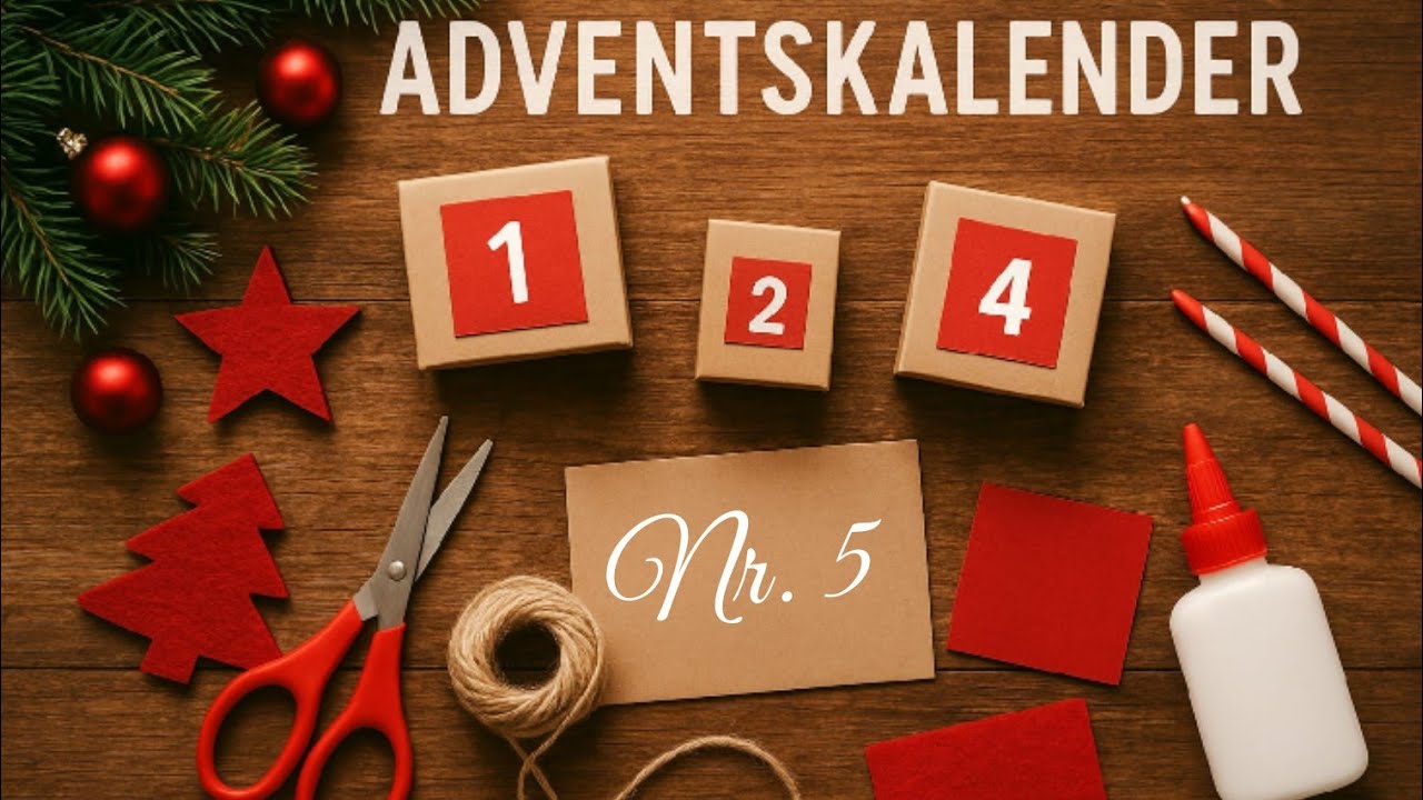 #Kalender Nr. 5 mit @seelenvollkreativ8558 &@missladybug88 💚#basteln #watchme 