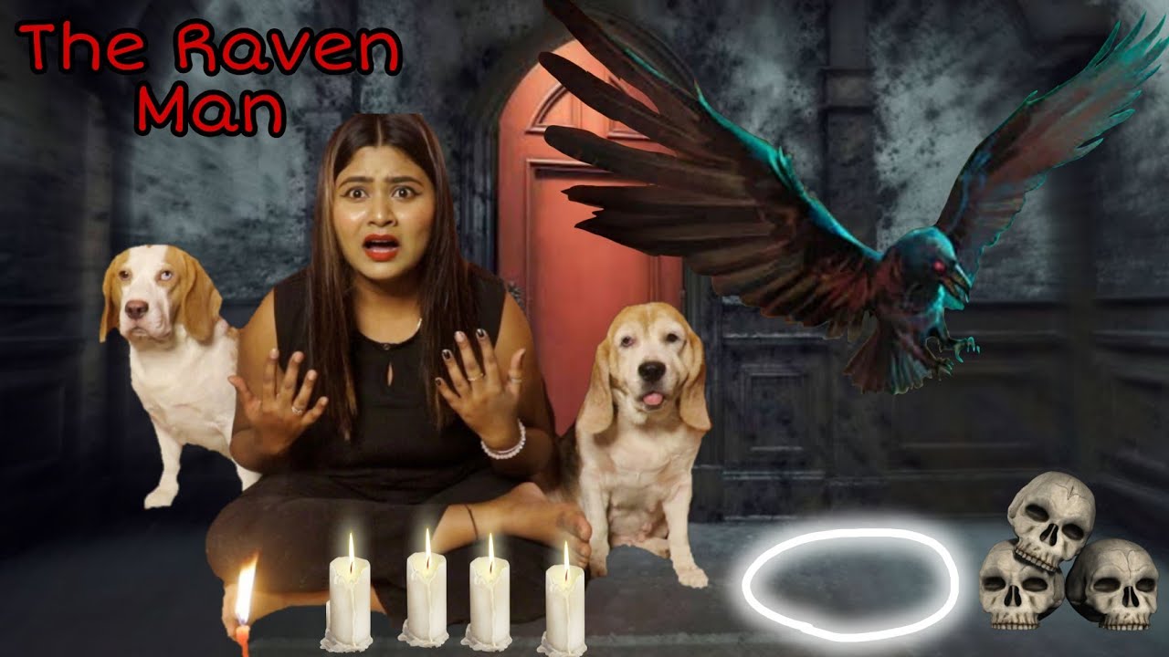 I Played *THE RAVEN MAN* Haunted Game at MOONLESS night with my pets| RIA