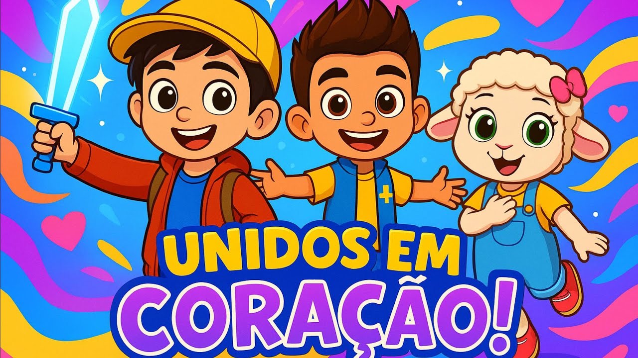 Unidos em Coração – Uma Música Infantil de Amor, Fé e Alegria em Deus | Biblinhas