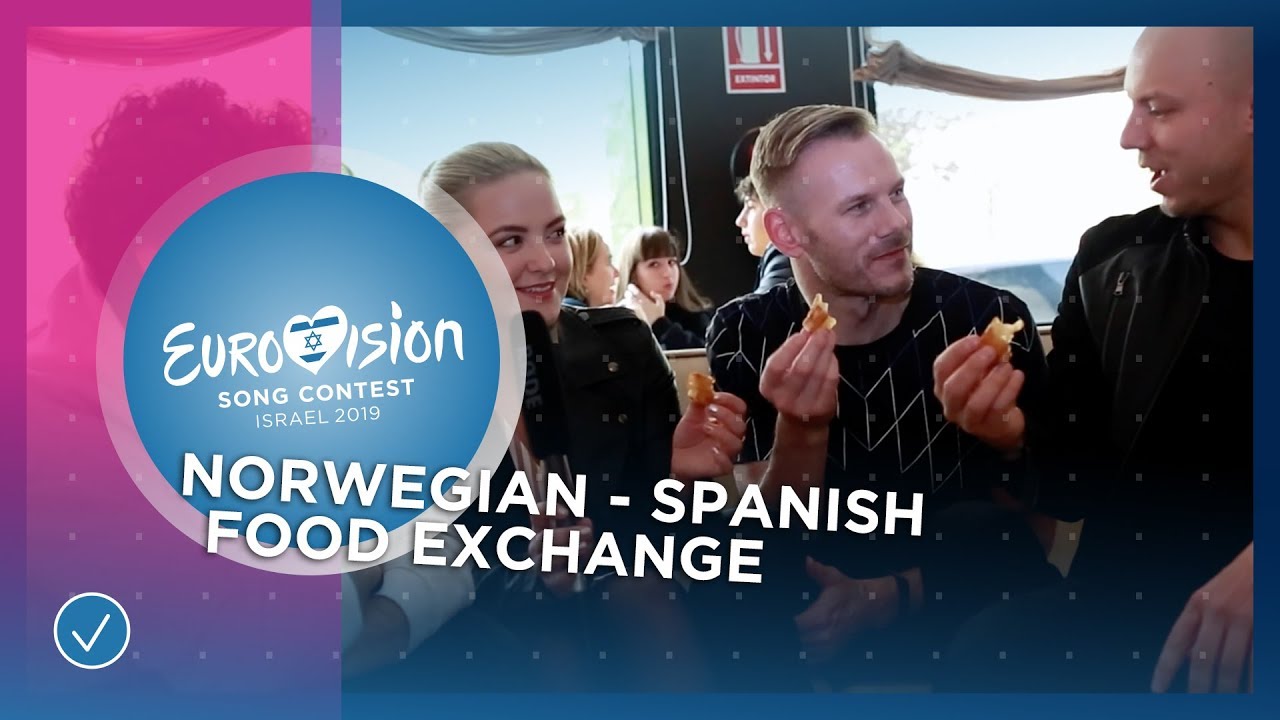 Miki 🇪🇸 & KEiiNO 🇳🇴 try Spanish and Norwegian food! - Eurovision 2019