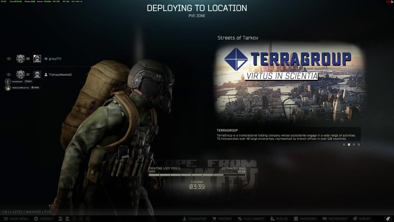 Escape From Tarkov PVE 5 Man