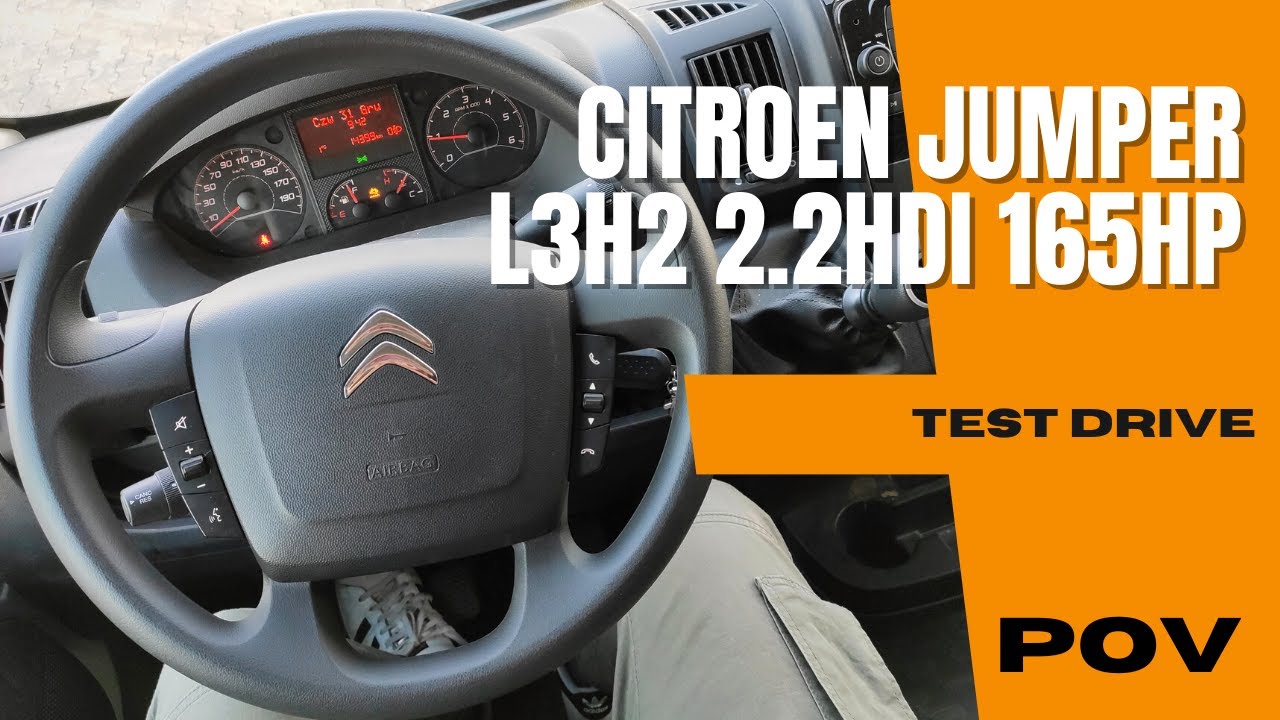 Citroen Jumper L3H2 2022 (2.2 HDi 165HP) | 4K POV Test Drive  | Cold Start | 0-100 Acceleration