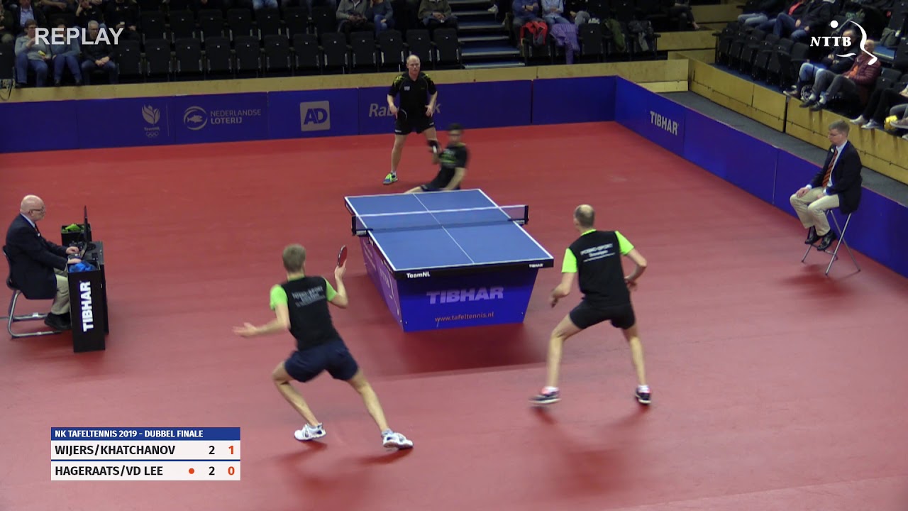 NK 2019 Finale heren dubbel: Weijers/Khatchanov - Hageraats/Van der Lee