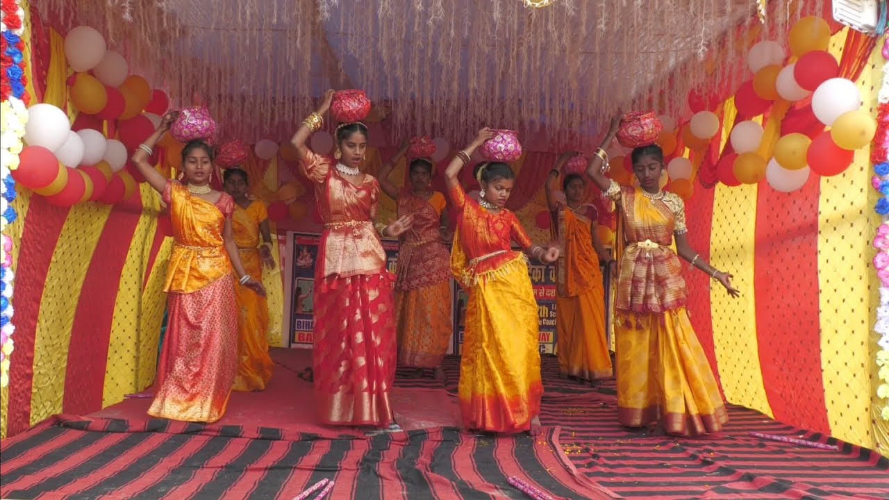 झिझिया नृत्य मिथिला मधुबनी best performance  #viralking #vlog 