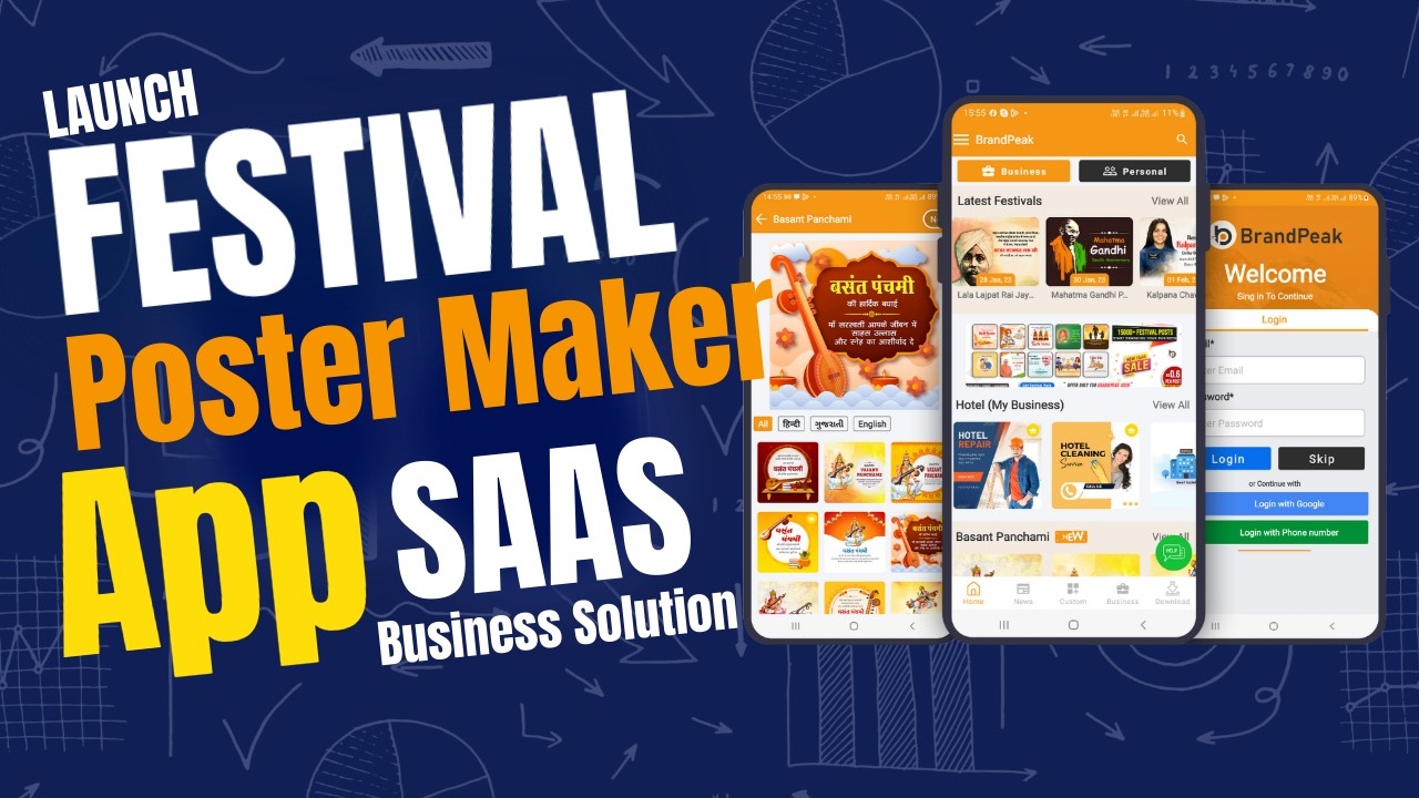 Launch a Festival Poster Maker App (High Revenue Business Idea) | BrandPeak Festival Poster App