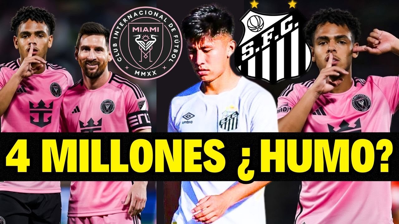 2026 MOISES PANIAGUA JUGARA CON MESSI EN INTER MIAMI 😡 MIGUEL TERCEROS AL SANTOS 😡 FUTBOLISTA ZURDO