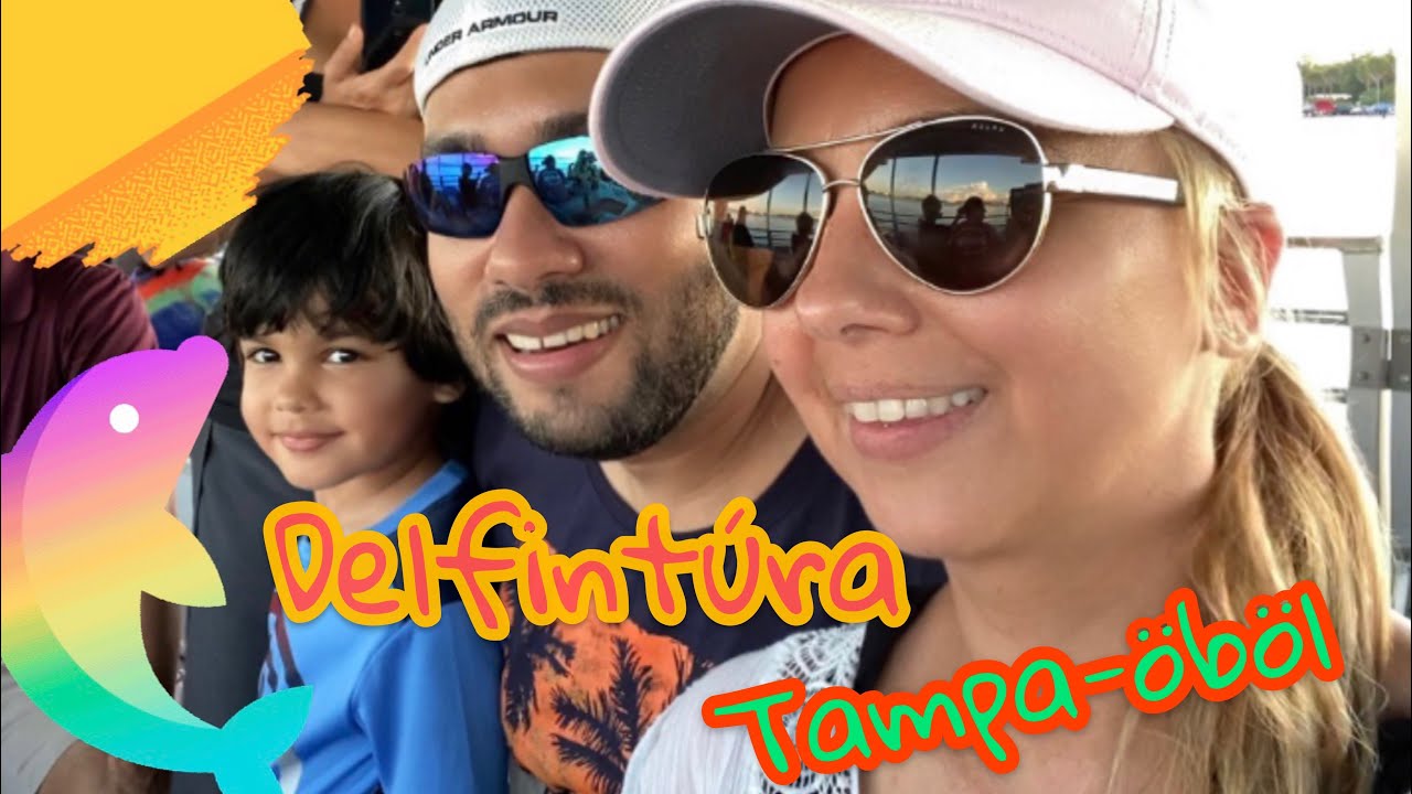 DELFIN- és naplementenéző HAJÓTÚRA a TAMPA-öbölnél! Kalandozás Florida nyugati oldalán - 1. rész!
