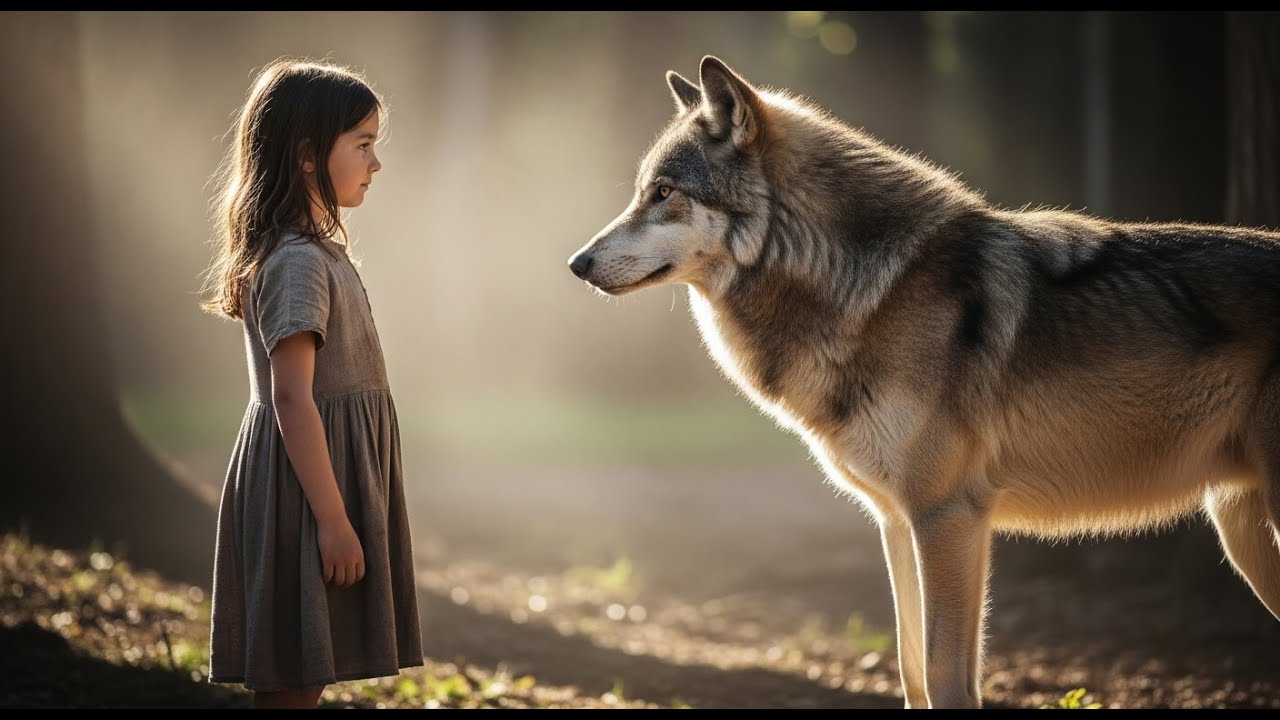 Wild Wolf Refuses All Humans Until A Little Girl Approaches. What Happens Next Is Truly Shocking!
