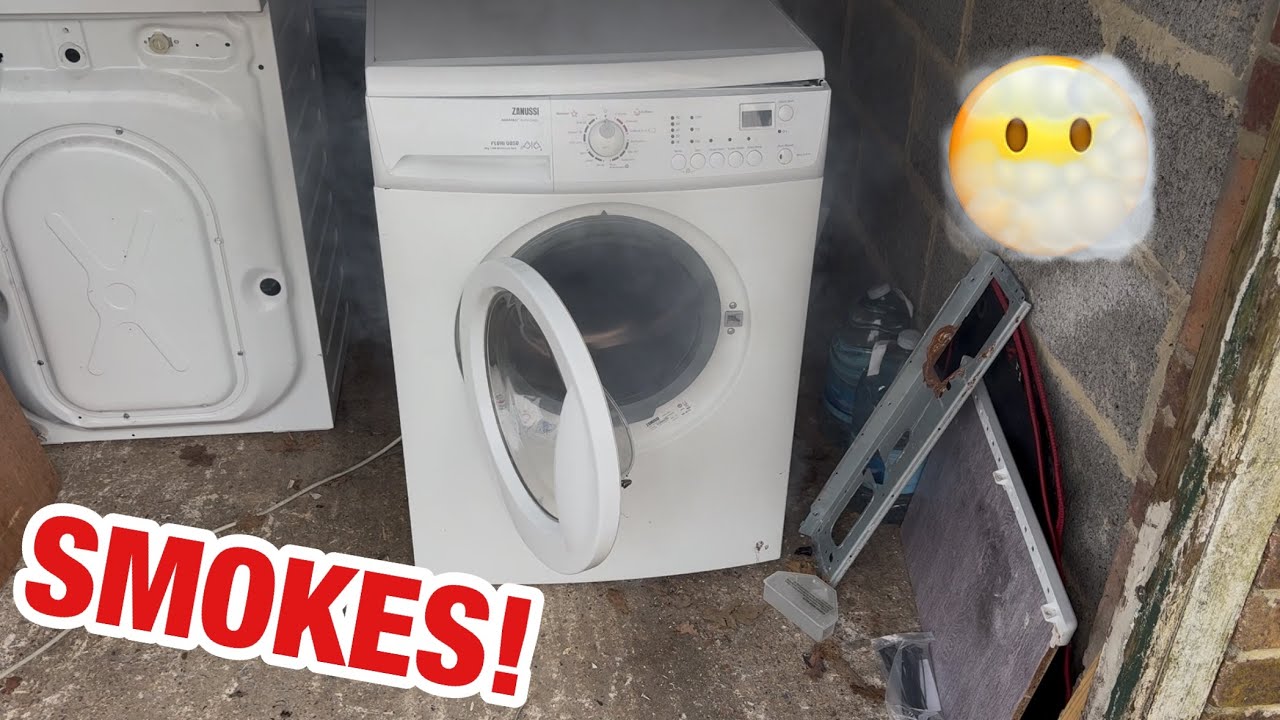 Zanussi ZWG7120K || Могут ли детали стиральной машины вывести её из строя? Разрушение стиральной ...
