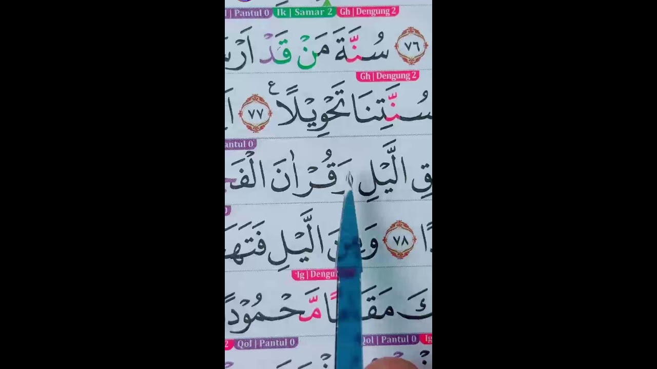 belajar baca Al Quran dan tajwid bersama sama