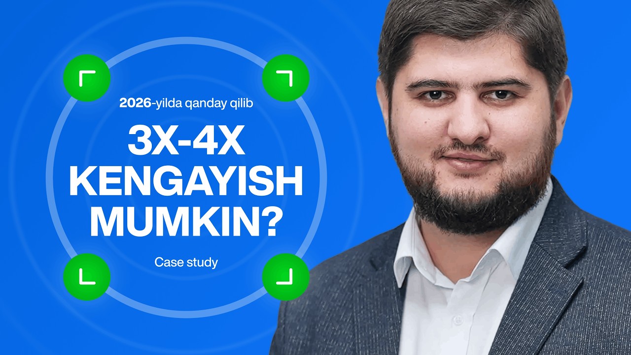 31 daqiqada 2x o'sish uchun eng muhim mexanizmni keys bilan ko'rib chiqamiz | Abdulboriy Abduqodirov