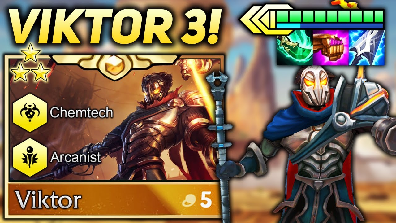 3 STAR VIKTOR CARRY ONE SHOTS ENTIRE ENEMY TEAM WITH ONE ULT!! | Teamfight Tactics Patch 12.2