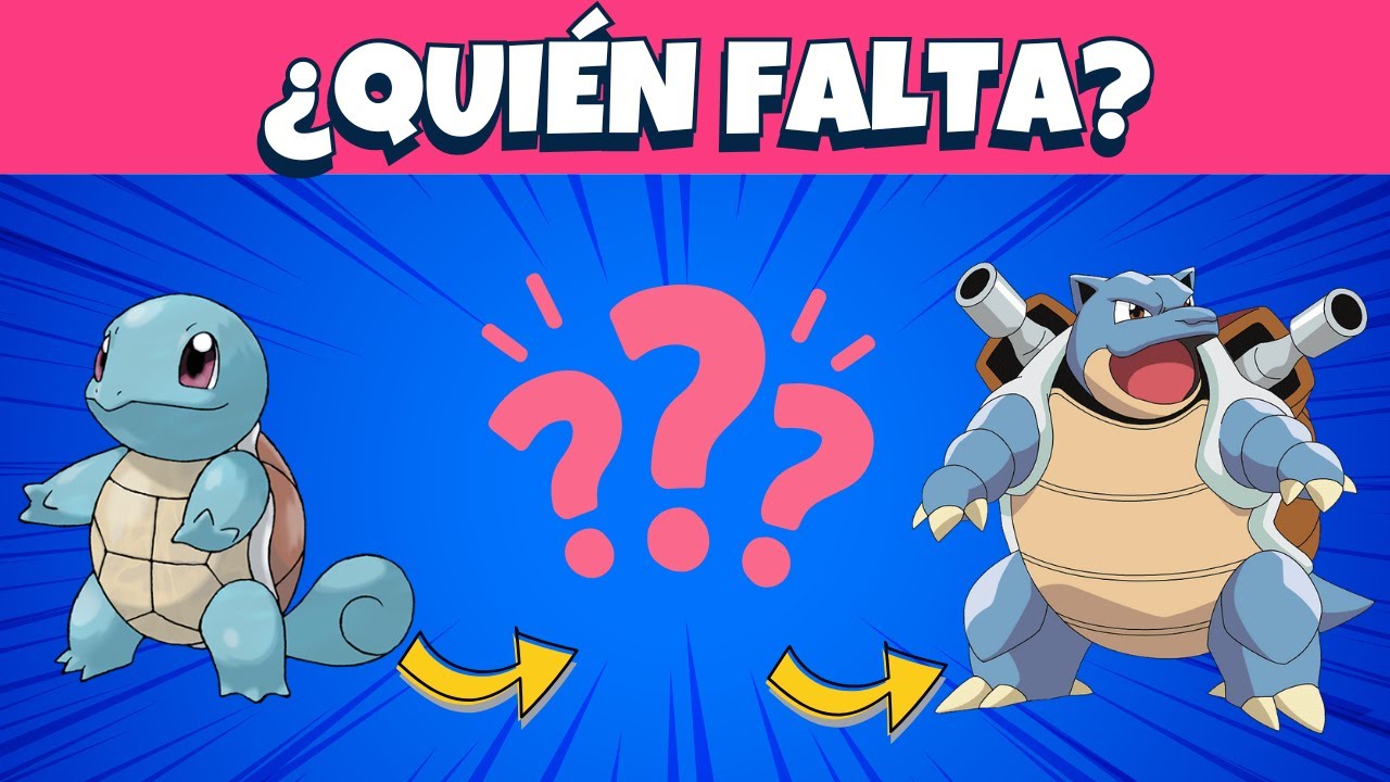 ¡El Mega Reto de POKÉMON¡ | Completa las EVOLUCIONES de la 1ª Generación - Quiz de Pokémon 🔥⚡