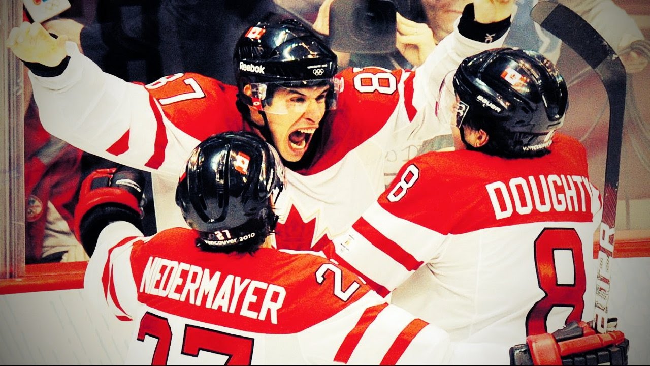 Sidney Crosby Golden Goal - Heard from 16 different TV Broadcasts - Olympics 2010 (HD)