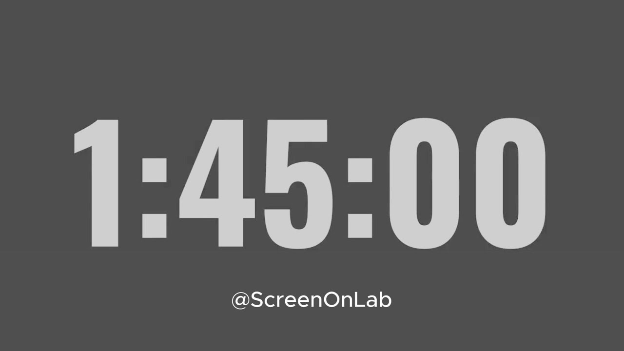 1 Hour 45 Minutes Screen On Timer | Fan Noise + Alarm | Screen On Lab
