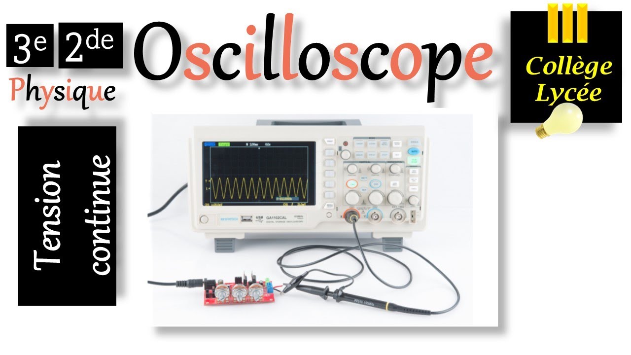 Mesure d’une tension continue à l’aide d’un oscilloscope
