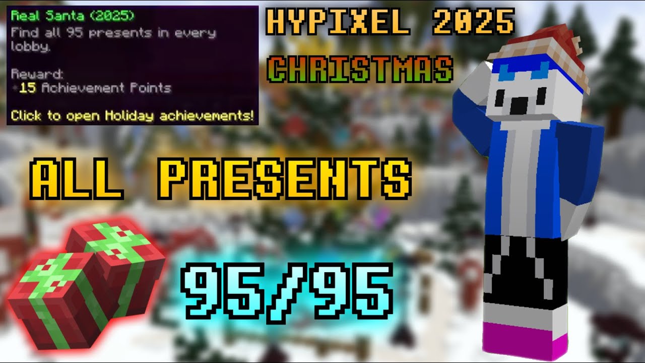 Hypixel Christmas 2025 All 95 Presents Locations