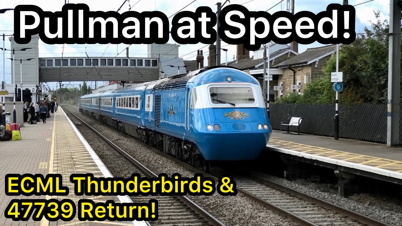 47739 Returns, Midland Pullman at SPEED & ECML Thunderbirds Waiting for the CALL..!