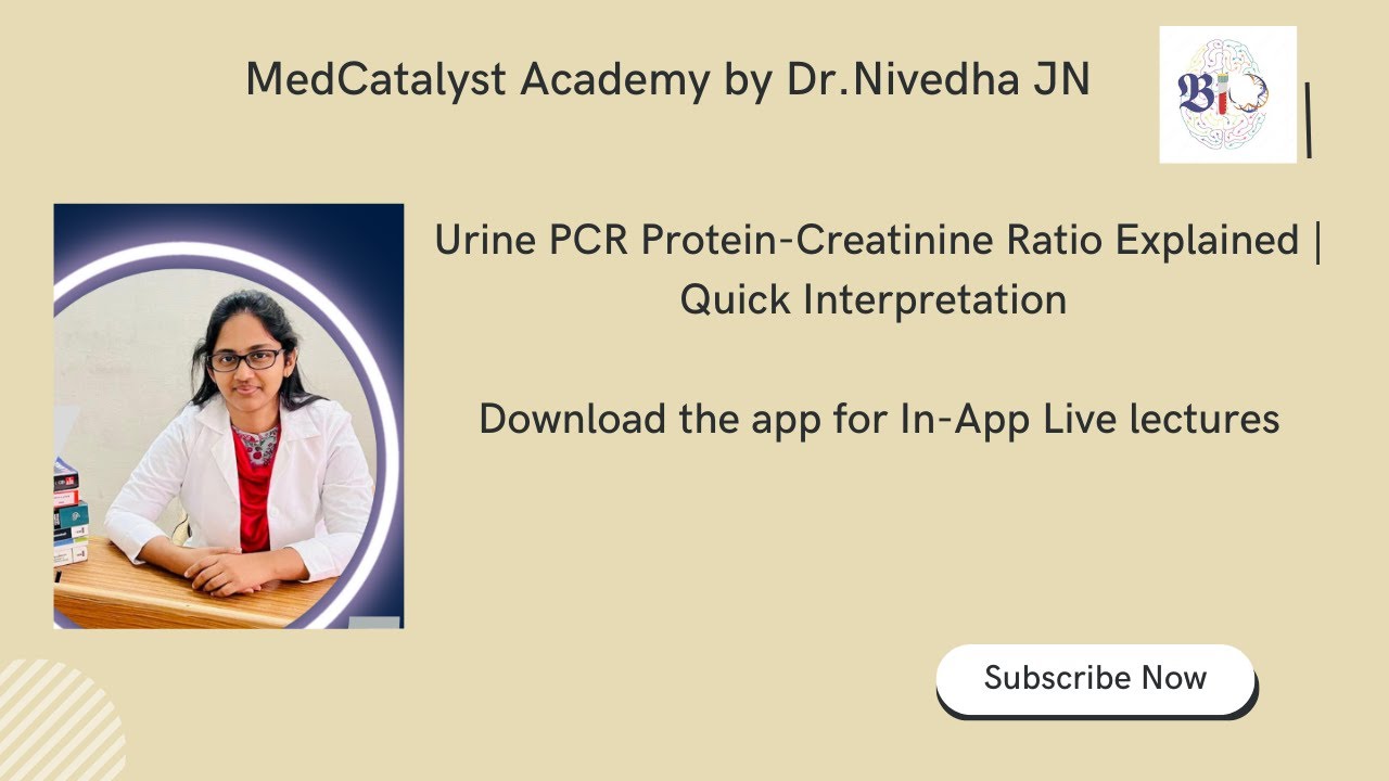 Urine PCR Protein-Creatinine Ratio Explained | Quick Interpretation #mbbsstudent #mbbs #neetpg