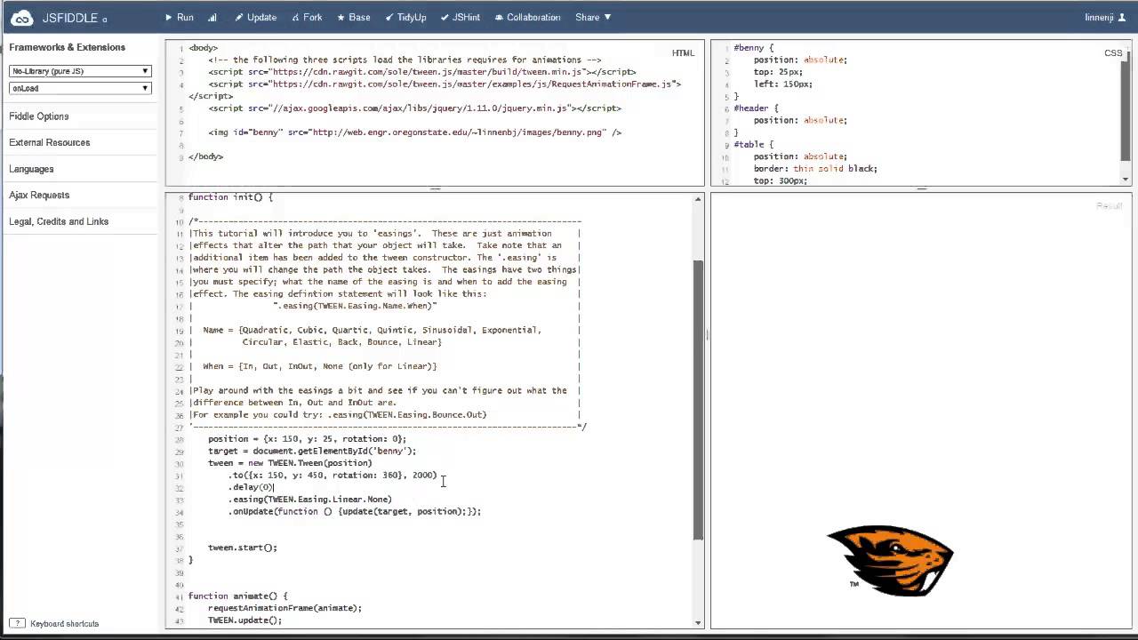 tween.js easings tutorial