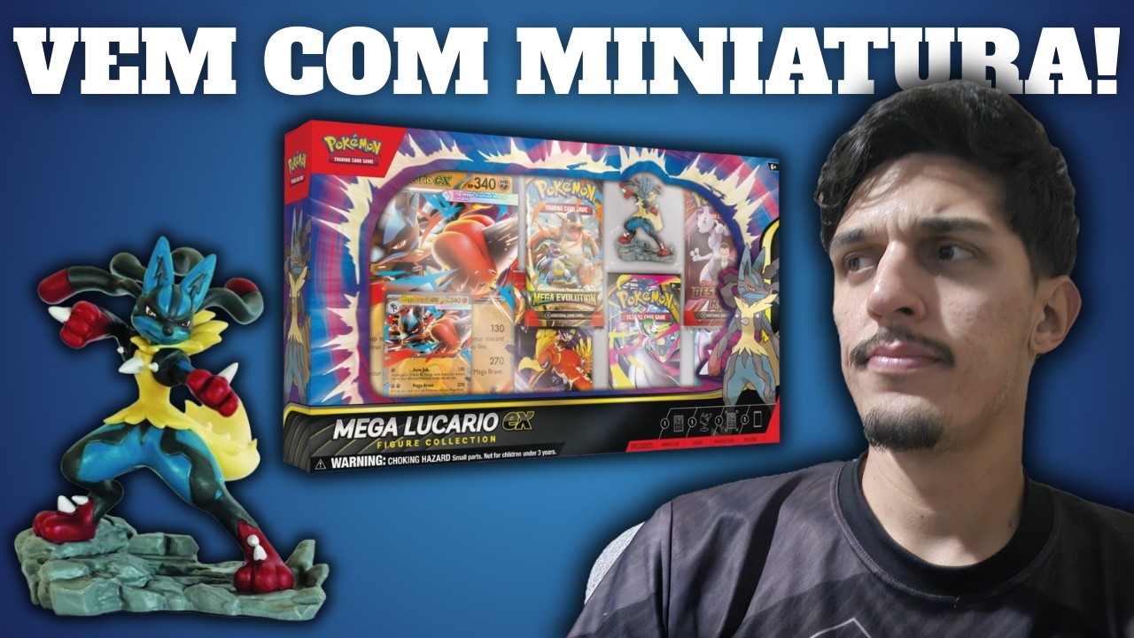 ABRI UMA BOX de MEGA LUCARIO EX! Vale a pena? | Pokémon TCG