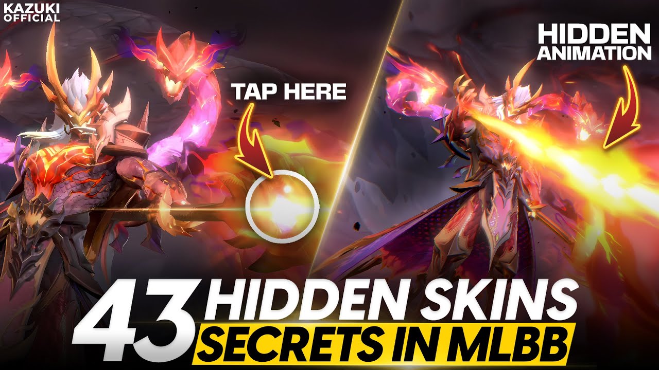 43 SECRET HIDDEN SKIN ANIMATIONS IN MLBB