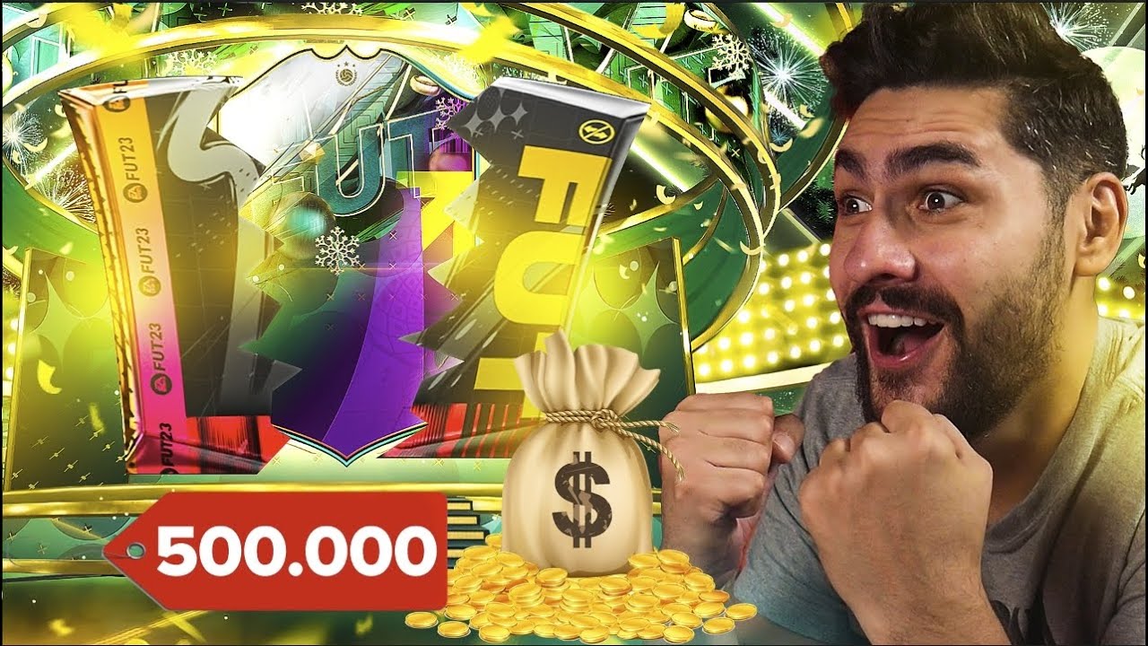 MY INSANE 500.000 COINS PACK in FIFA 23 ULTIMATE TEAM!! THE WINTER SPECIAL PACK PAID OFF BIG TIME!!