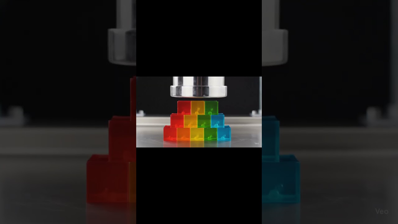 Ultimate Satisfaction: Explosive Crystal And Colorful Candy Smash! #hydraulicpress #asmr #asmrsounds