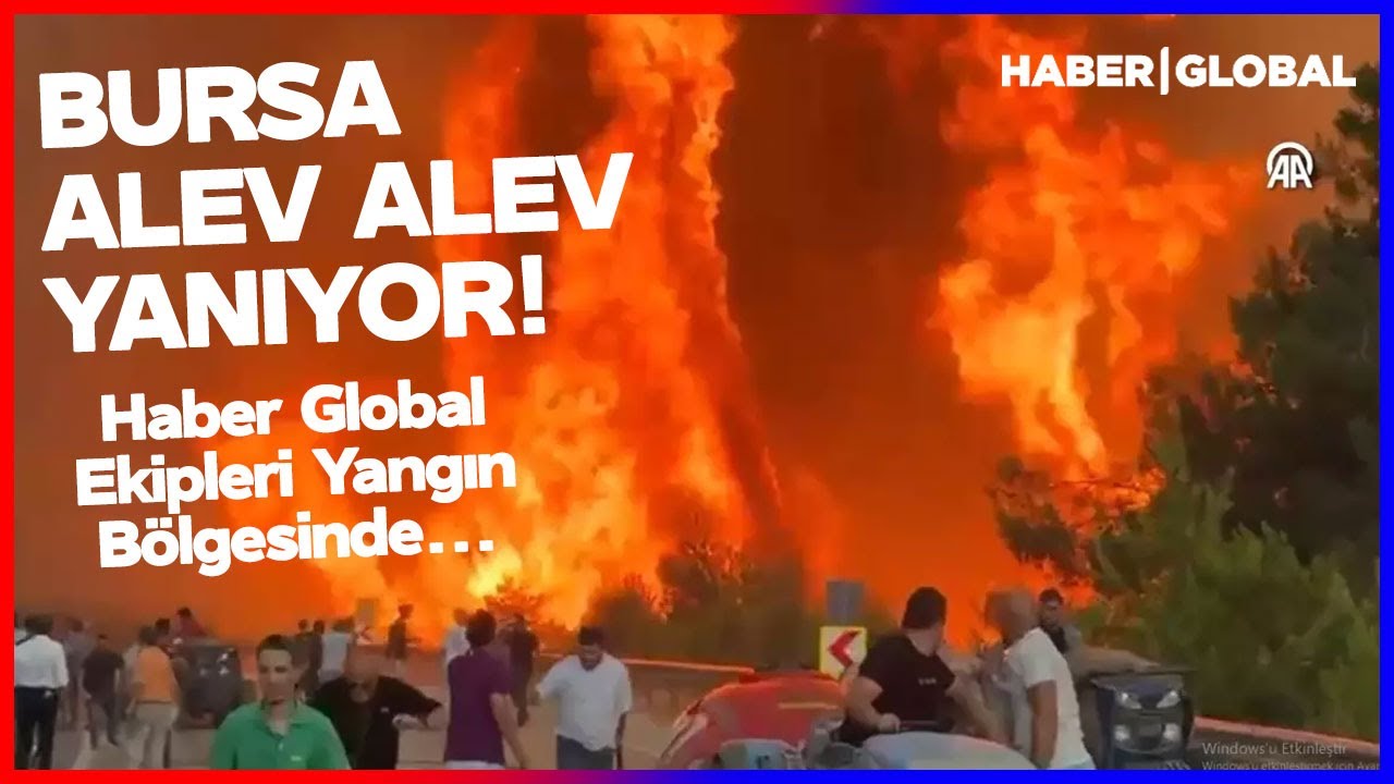 BURSA ALEV ALEV YANIYOR! Ağaçlar Küle Döndü! Evler Tahliye Edildi! Ekipler Böyle Müdahale Ediyor!