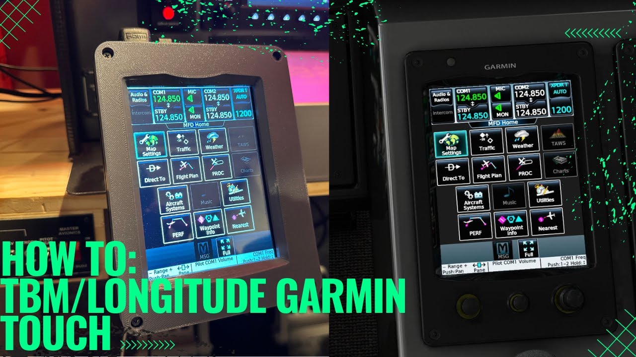 TBM/Longitude Garmin GTC Touch Controllers for Microsoft Flight Simulator!