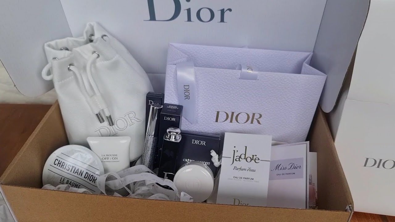 DIOR BEAUTY UNBOXING including Skincare Cleansing Pouch