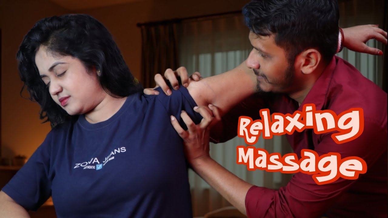 Relaxing Massage For Beautiful Women | Headcahes Relief Massage | Hair Cracking and Neck Cracking