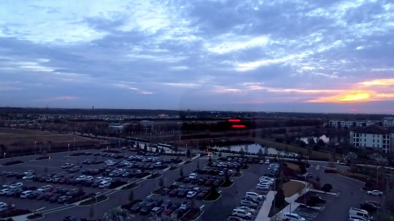 Watching Sunrise @ Orlando, Florida - timelapse