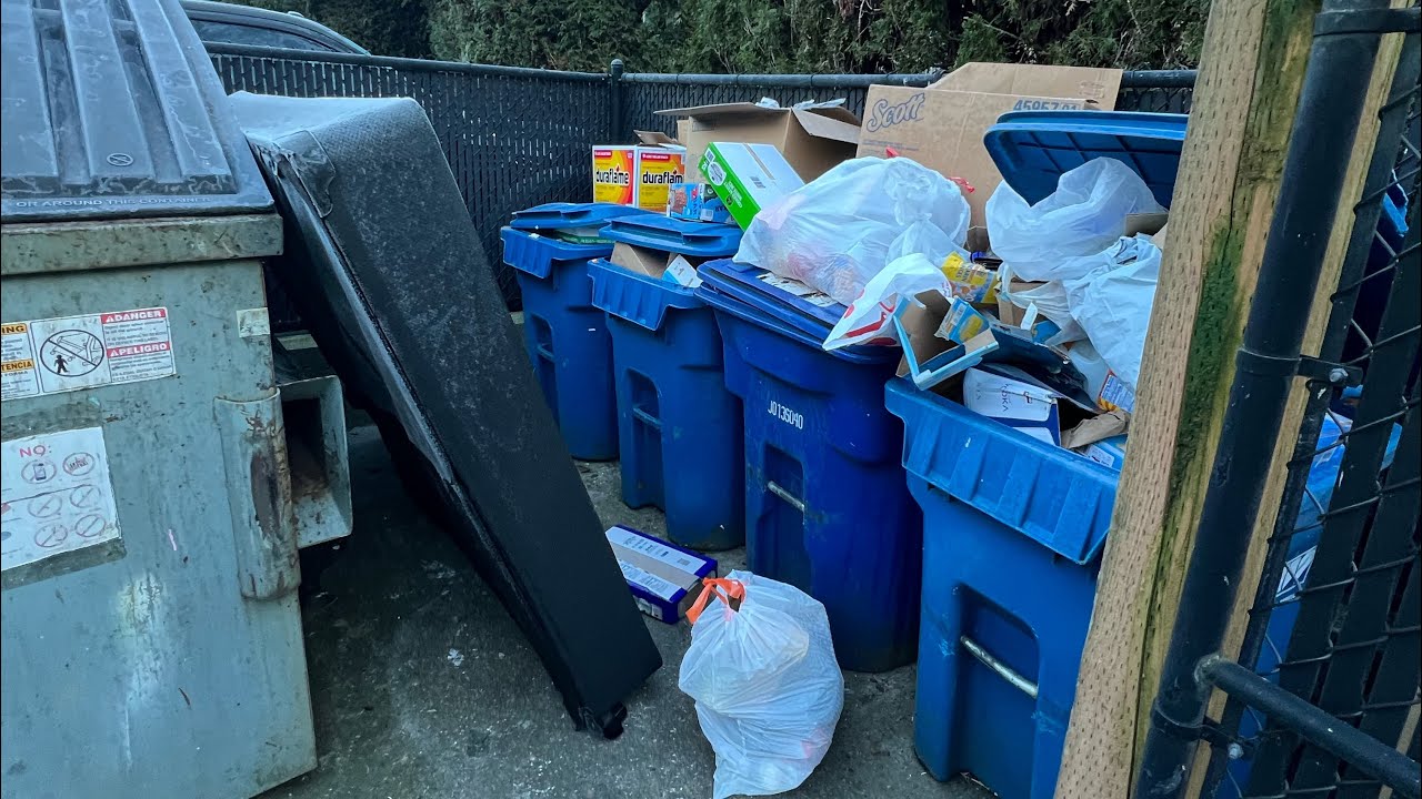 Cleaning Out Multiple Enclosures Rear load Commercial POV