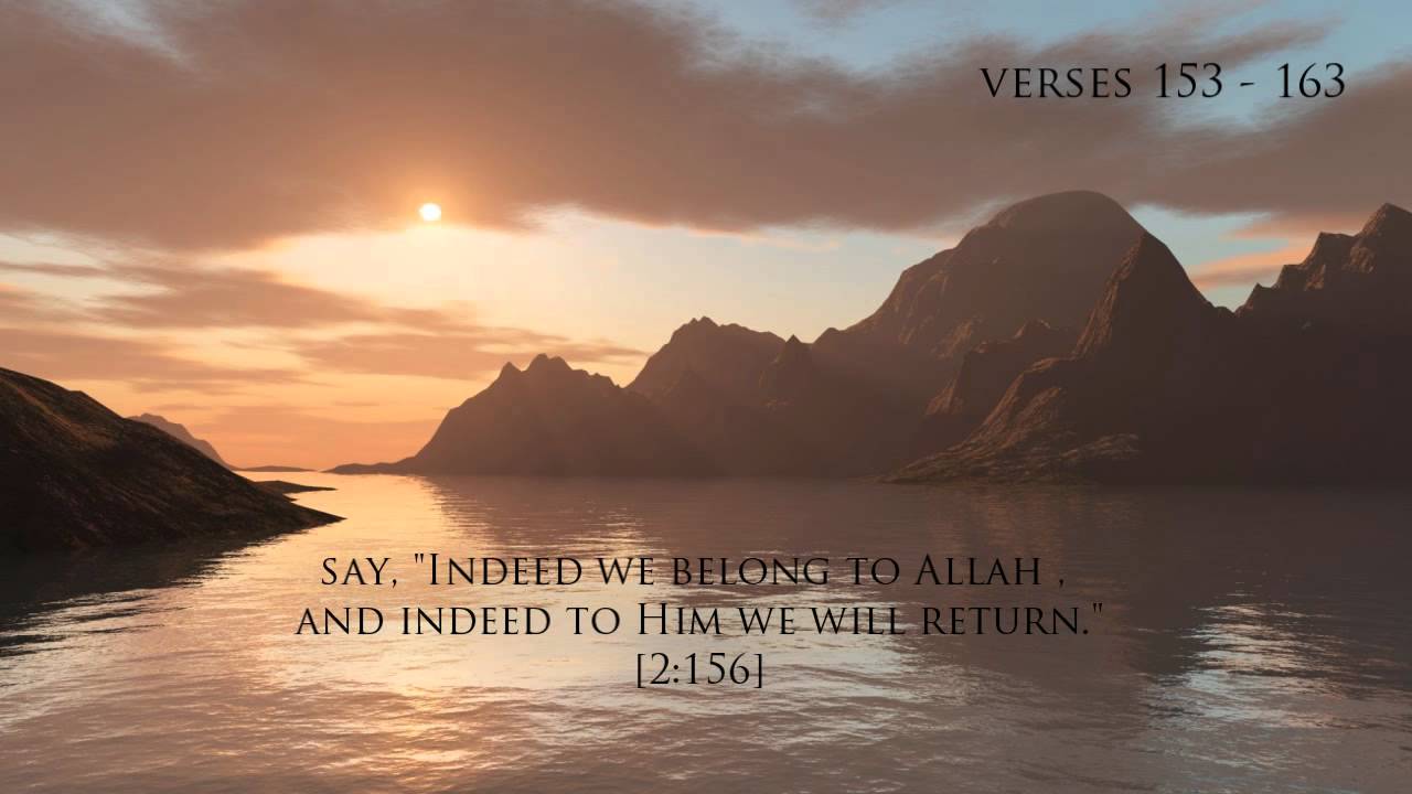Patience brings success!! Surat Al Baqara 153 - 163 Recited by Ziyaad Patel