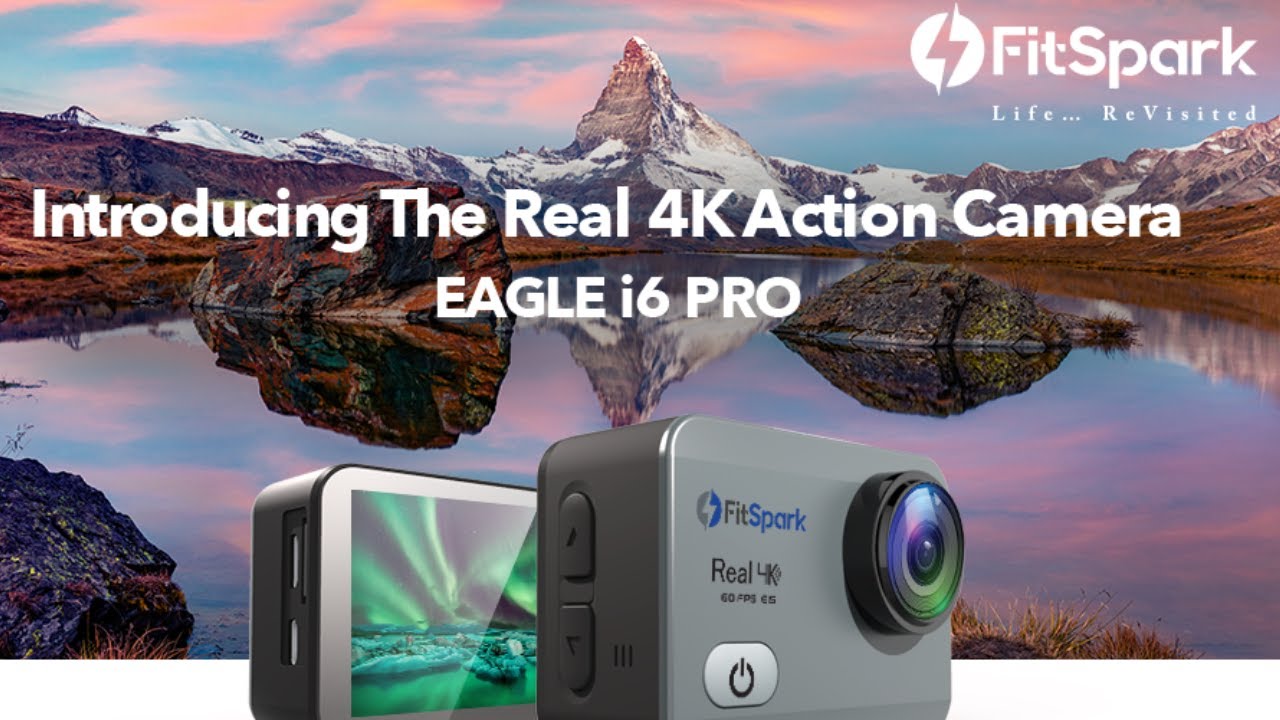 Экшн-камера 4K | FitSpark Eagle i6 PRO Real 4K@60fps WiFi @ 6999 рупий. Распаковка.