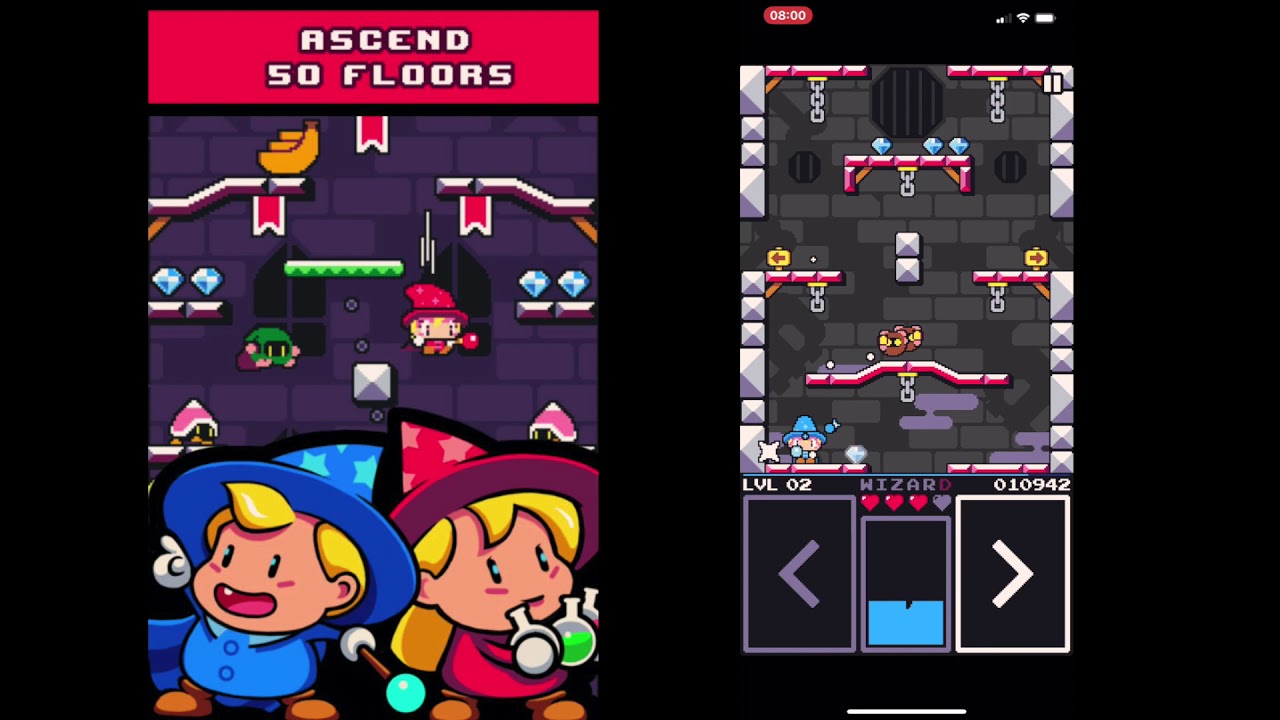 Giochi carini e coccolosi Drop Wizard Tower