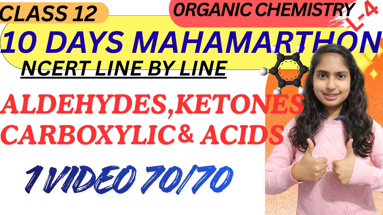 Aldehydes Ketones And Carboxylic Acid Class 12 One Shot | All Concepts of NCERT + PYQs | Chemistry