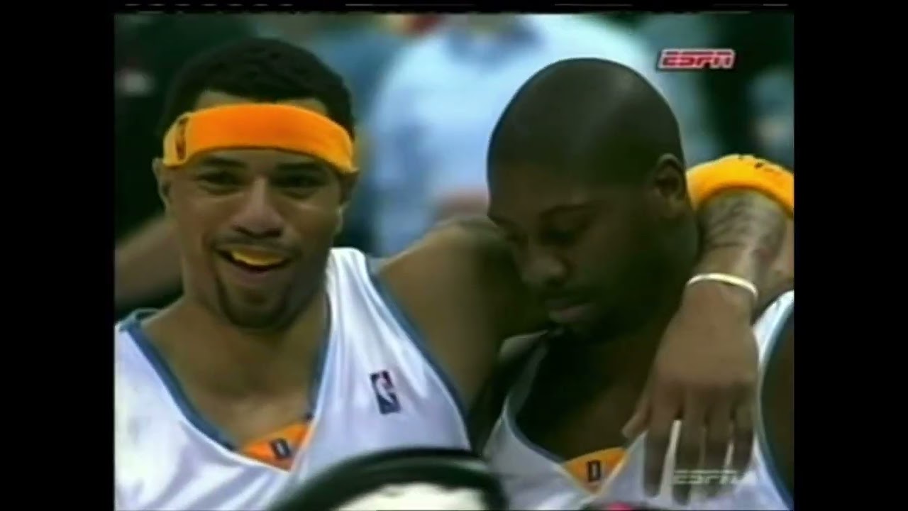 Nene Vs. Michael Olowokandi Fight (January 14, 2005 Nuggets vs Timberwolves)