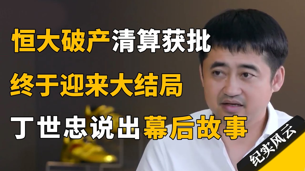 恒大破产清算获批，终于迎来大结局，丁世忠说出了根本原因！#纪实风云 #纪录片 #丁世忠